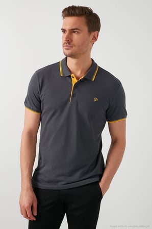 Buratti Pamuklu Slim Fit Şerit Detaylı Düğmeli Polo Yaka 3'lü Paket T Shirt Erkek T SHİRT 5902118S3