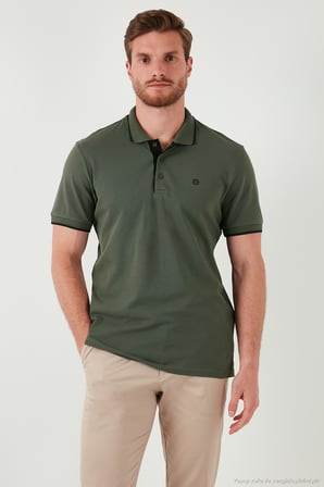Buratti Pamuklu Slim Fit Şerit Detaylı Düğmeli Polo Yaka 3'lü Paket T Shirt Erkek T SHİRT 5902118S3