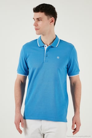 Buratti Pamuklu Slim Fit Şerit Detaylı Düğmeli Polo Yaka 4'lü Paket T Shirt Erkek T SHİRT 5902118S4