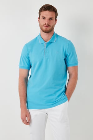 Buratti Pamuklu Slim Fit Şerit Detaylı Düğmeli Polo Yaka 4'lü Paket T Shirt Erkek T SHİRT 5902118S4