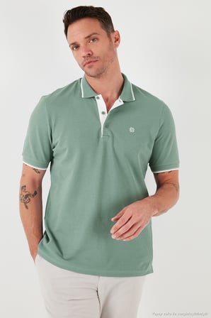 Buratti Pamuklu Slim Fit Şerit Detaylı Düğmeli Polo Yaka 4'lü Paket T Shirt Erkek T SHİRT 5902118S4
