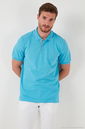 Buratti Pamuklu Slim Fit Şerit Detaylı Düğmeli Polo Yaka 4'lü Paket T Shirt Erkek T SHİRT 5902118S4
