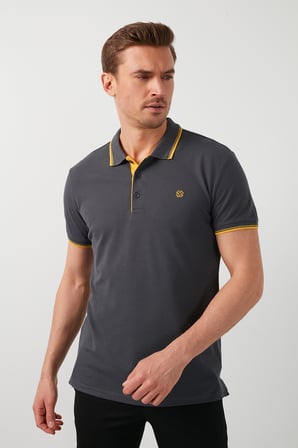 Buratti Pamuklu Slim Fit Düğmeli 2'li Paket Polo Yaka T Shirt Erkek POLO YAKA T SHİRT 5902118S2