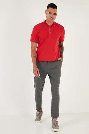 Buratti Pamuklu Slim Fit Düğmeli 2'li Paket Polo Yaka T Shirt Erkek POLO YAKA T SHİRT 5902118S2