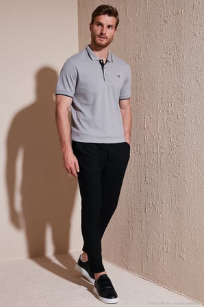 Buratti Pamuklu Slim Fit Düğmeli 2'li Paket Polo Yaka T Shirt Erkek POLO YAKA T SHİRT 5902118S2