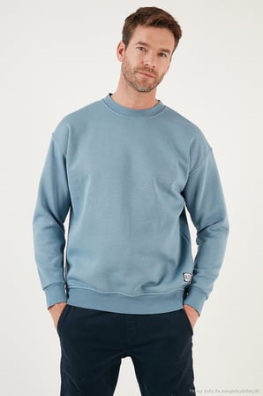 Buratti Regular Fit Bisiklet Yaka Şardonlu 2'li Paket Sweat Erkek SWEAT 5905255S2
