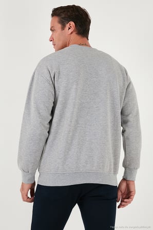 Buratti Regular Fit Bisiklet Yaka Şardonlu 2'li Paket Sweat Erkek SWEAT 5905255S2