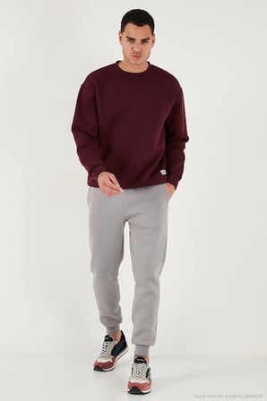 Buratti Regular Fit Bisiklet Yaka Şardonlu 2'li Paket Sweat Erkek SWEAT 5905255S2