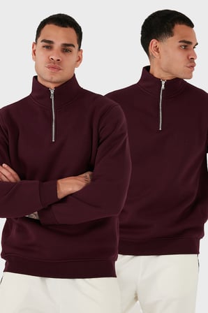Buratti Pamuklu Regular Fit Dik Yaka 2'li Paket Sweat Erkek SWEAT 59052592S2