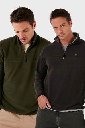 Buratti Slim Fit Anti-Pilling Tüylenme Yapmayan Şardonlu Soğuk Geçirmez  2'li Paket Polar Erkek POLAR 5906001S2