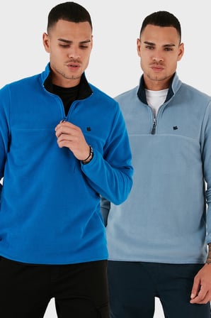 Buratti Slim Fit Anti-Pilling Tüylenme Yapmayan Şardonlu Soğuk Geçirmez  2'li Paket Polar Erkek POLAR 5906001S2