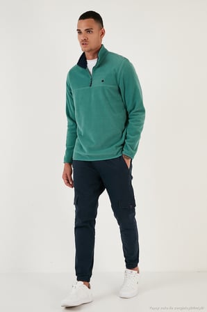 Buratti Slim Fit Anti-Pilling Tüylenme Yapmayan Şardonlu Soğuk Geçirmez  2'li Paket Polar Erkek POLAR 5906001S2