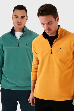 Buratti Slim Fit Anti-Pilling Tüylenme Yapmayan Şardonlu Soğuk Geçirmez  2'li Paket Polar Erkek POLAR 5906001S2