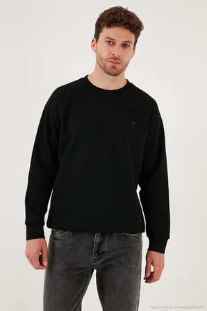 Buratti Streç Pamuklu Relaxed Fit Bisiklet Yaka 2'li Paket Sweat Erkek SWEAT 5901210S2