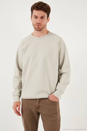 Buratti Streç Pamuklu Relaxed Fit Bisiklet Yaka 2'li Paket Sweat Erkek SWEAT 5901210S2