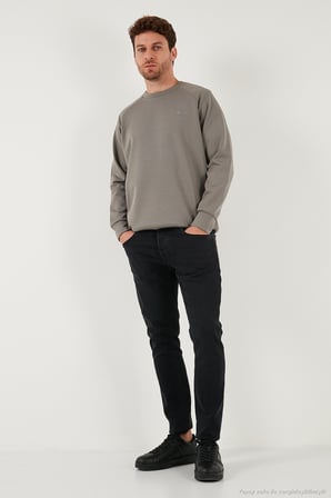 Buratti Streç Pamuklu Relaxed Fit Bisiklet Yaka 2'li Paket Sweat Erkek SWEAT 5901210S2