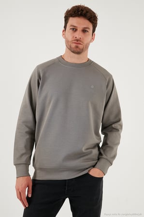 Buratti Streç Pamuklu Relaxed Fit Bisiklet Yaka 2'li Paket Sweat Erkek SWEAT 5901210S2