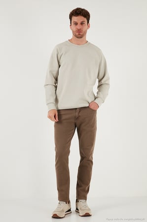 Buratti Streç Pamuklu Relaxed Fit Bisiklet Yaka 2'li Paket Sweat Erkek SWEAT 5901210S2