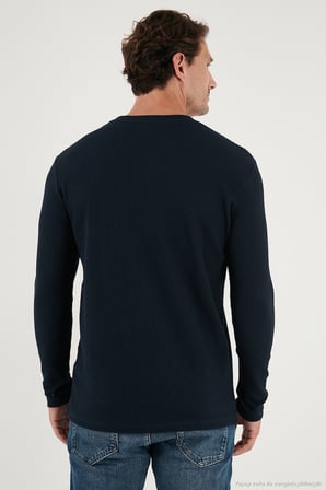 Buratti Pamuklu Bisiklet Yaka Normal Kalıp Basic 2'li Paket Sweat Erkek SWEAT 5905073S2