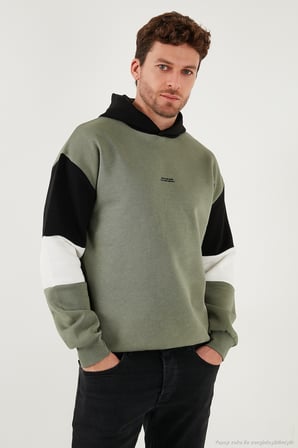 Buratti Pamuklu Relaxed Fit Kapüşonlu İçi Tüylü Yumuşak Şardonlu 2' li Paket Sweat Erkek SWEAT 5905299S2