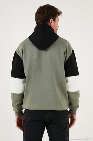 Buratti Pamuklu Relaxed Fit Kapüşonlu İçi Tüylü Yumuşak Şardonlu 2' li Paket Sweat Erkek SWEAT 5905299S2