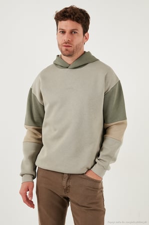 Buratti Pamuklu Relaxed Fit Kapüşonlu İçi Tüylü Yumuşak Şardonlu 2' li Paket Sweat Erkek SWEAT 5905299S2