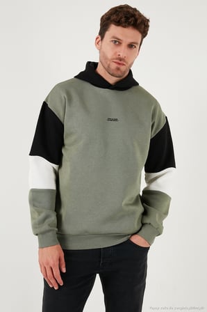 Buratti Pamuklu Relaxed Fit Kapüşonlu İçi Tüylü Yumuşak Şardonlu 2' li Paket Sweat Erkek SWEAT 5905299S2