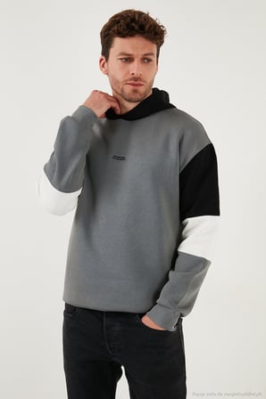 Buratti Pamuklu Relaxed Fit Kapüşonlu İçi Tüylü Yumuşak Şardonlu 2' li Paket Sweat Erkek SWEAT 5905299S2