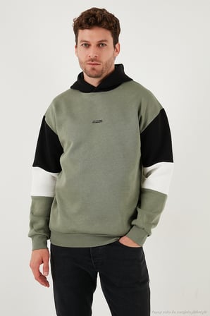 Buratti Pamuklu Relaxed Fit Kapüşonlu İçi Tüylü Yumuşak Şardonlu 2' li Paket Sweat Erkek SWEAT 5905299S2