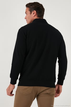 Buratti Pamuklu Regular Fit Yarım Fermuarlı Dik Yaka 2'li Paket Sweat Erkek SWEAT 5905716S2