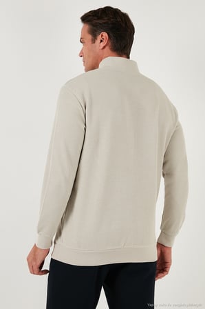 Buratti Pamuklu Regular Fit Yarım Fermuarlı Dik Yaka 2'li Paket Sweat Erkek SWEAT 5905716S2
