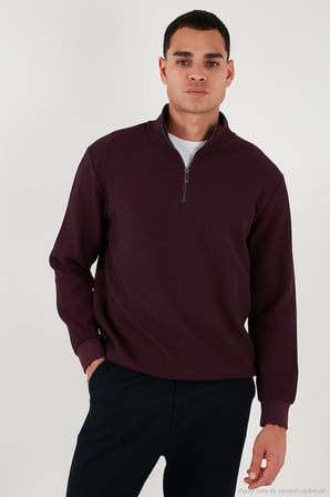 Buratti Pamuklu Regular Fit Yarım Fermuarlı Dik Yaka 2'li Paket Sweat Erkek SWEAT 5905716S2