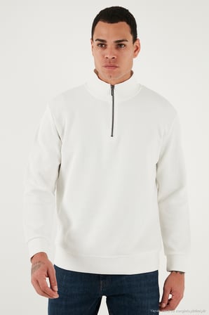 Buratti Pamuklu Regular Fit Yarım Fermuarlı Dik Yaka 2'li Paket Sweat Erkek SWEAT 5905716S2