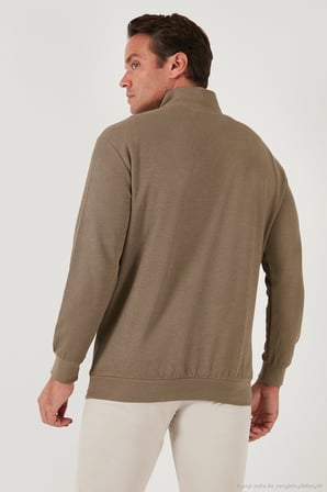 Buratti Pamuklu Regular Fit Yarım Fermuarlı Dik Yaka 2'li Paket Sweat Erkek SWEAT 5905716S2
