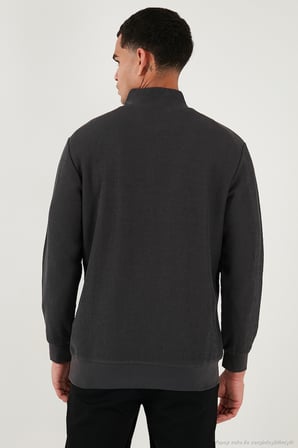 Buratti Pamuklu Regular Fit Yarım Fermuarlı Dik Yaka 2'li Paket Sweat Erkek SWEAT 5905716S2