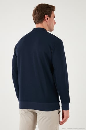 Buratti Pamuklu Regular Fit Yarım Fermuarlı 2'li Paket Polo Yaka Sweat Erkek SWEAT 5905789S2