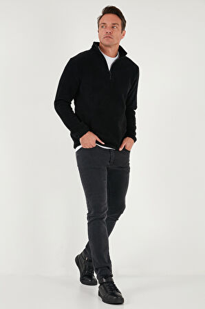 Buratti Slim Fit Yarım Fermuarlı Dik Yaka Soğuk Geçirmez 2'li Paket Polar Erkek POLAR 5906003S2