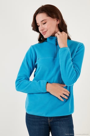 Lela Slim Fit Yumuşak Dokulu Anti-Pilling Tüylenme Yapmayan 2'li Paket Polar Bayan POLAR 590700200S2