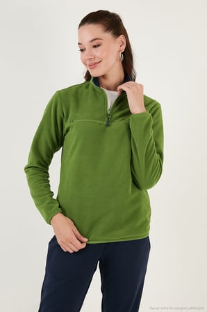Lela Slim Fit Yumuşak Dokulu Anti-Pilling Tüylenme Yapmayan 2'li Paket Polar Bayan POLAR 590700200S2