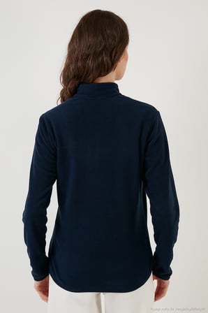 Lela Slim Fit Anti-Pilling Tüylenme Yapmayan Fermuarlı Cepli Hırka 2' li Paket Polar Bayan POLAR 5907002S2