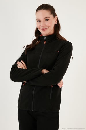 Lela Slim Fit Anti-Pilling Tüylenme Yapmayan Fermuarlı Cepli Hırka 2' li Paket Polar Bayan POLAR 5907002S2