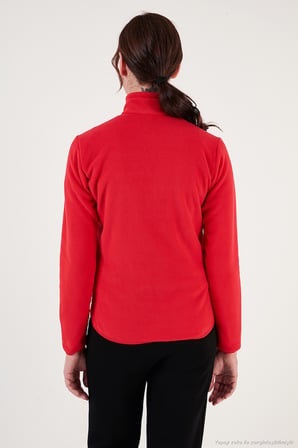 Lela Slim Fit Anti-Pilling Tüylenme Yapmayan Fermuarlı Cepli Hırka 2' li Paket Polar Bayan POLAR 5907002S2