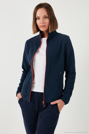 Lela Slim Fit Anti-Pilling Tüylenme Yapmayan Fermuarlı 2'li Paket Polar Hırka Bayan HIRKA 5907012S2