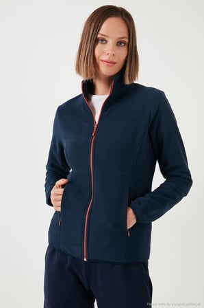 Lela Slim Fit Anti-Pilling Tüylenme Yapmayan Fermuarlı 2'li Paket Polar Hırka Bayan HIRKA 5907012S2
