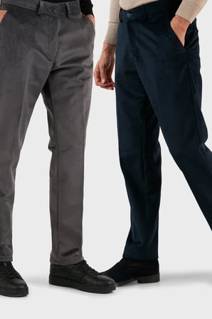 Buratti Normal Bel Regular Fit Düz Paça 2'li Paket Kadife Pantolon Erkek KADİFE PANTOLON 645MERLINS2