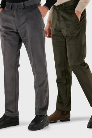 Buratti Normal Bel Regular Fit Düz Paça 2'li Paket Kadife Pantolon Erkek KADİFE PANTOLON 645MERLINS2