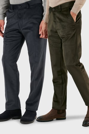 Buratti Normal Bel Regular Fit Düz Paça 2'li Paket Kadife Pantolon Erkek KADİFE PANTOLON 645MERLINS2