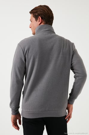 Buratti Pamuklu Regular Fit Yarım Fermuarlı Dik Yaka 2'li Paket Kazak Erkek KAZAK 456112S2