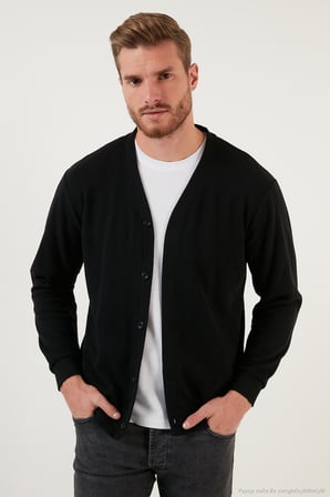Buratti Pamuklu Regular Fit Düğmeli V Yaka 2'li Paket Hırka Erkek HIRKA 456205S2