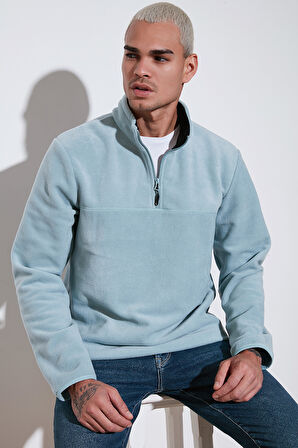 Buratti Regular Fit Anti-Pilling Tüylenme Yapmayan Dik Yaka Şardonlu 2'li Paket Polar Erkek POLAR 5896700S2